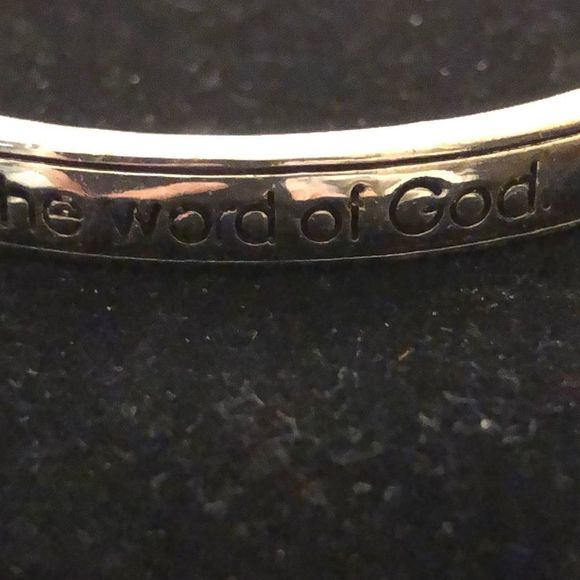 Faith comes by hearing the word of god on silver - Picture 4 of 5